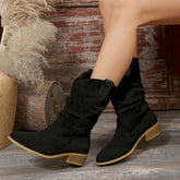 Pointed Suede Boots For Women